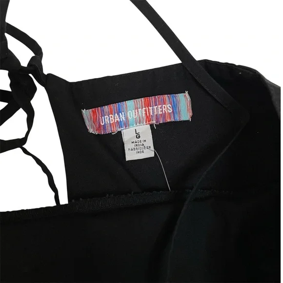 Urban Outfitters black mini babydoll dress with pockets - Picture 3 of 7